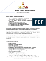 Cronograma Formação em Coaching FEBRACIS PDF