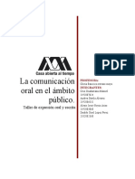 La Comunicación Oral en El Ámbito Público PDF