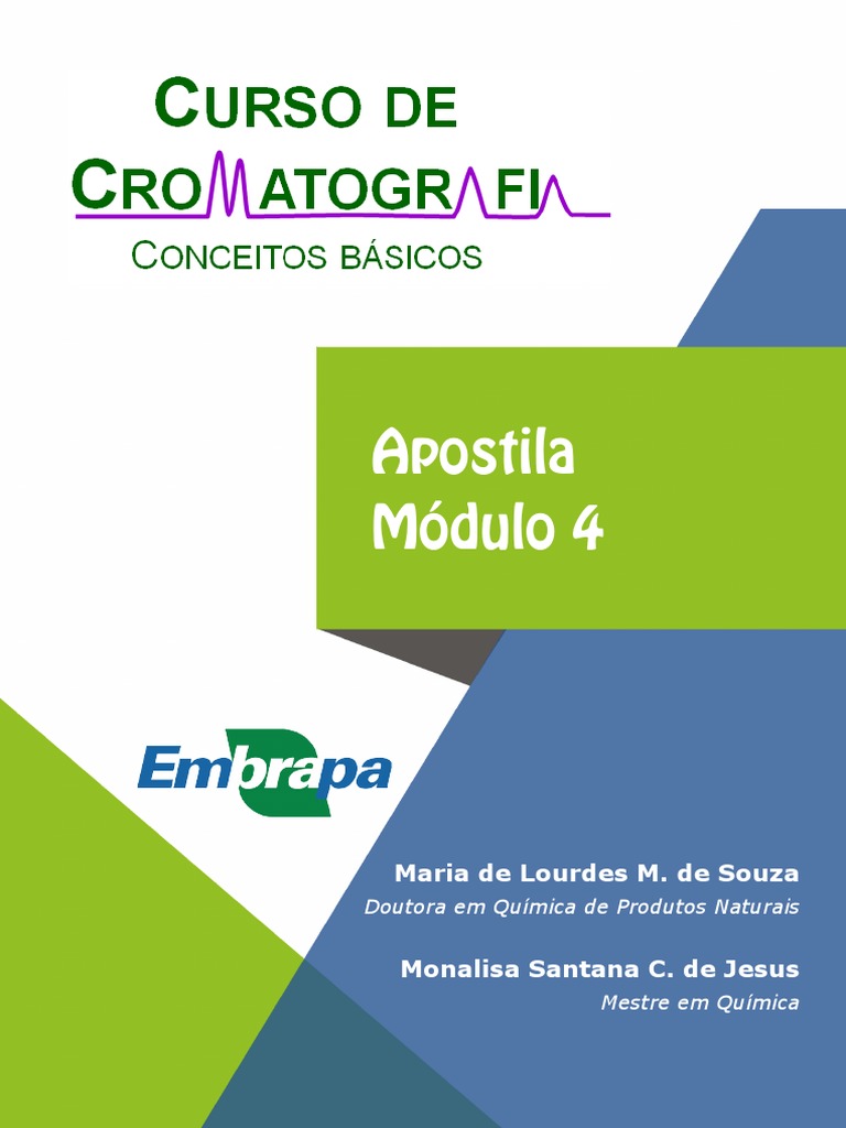 Cromatrografia - Apostila Módulo 4 | PDF | Cromatografia Líquida de ...