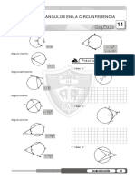 Ángulos en La Circunferencia: Práctica