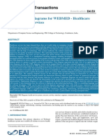 Design of UML Diagrams For WEBMED - Healthcare Ser PDF