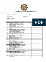Building Safety Inspection & Audit Checklist Form   