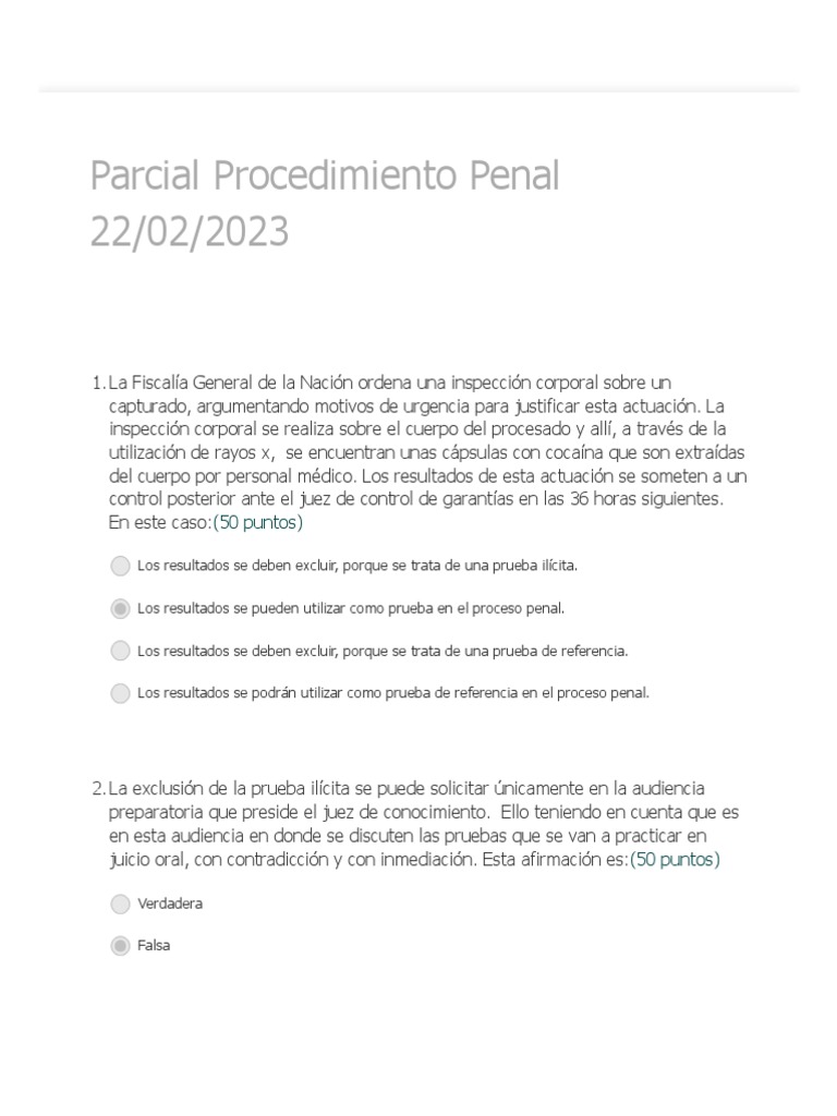 Examen Penal Pdf Procedimiento Criminal Mandato