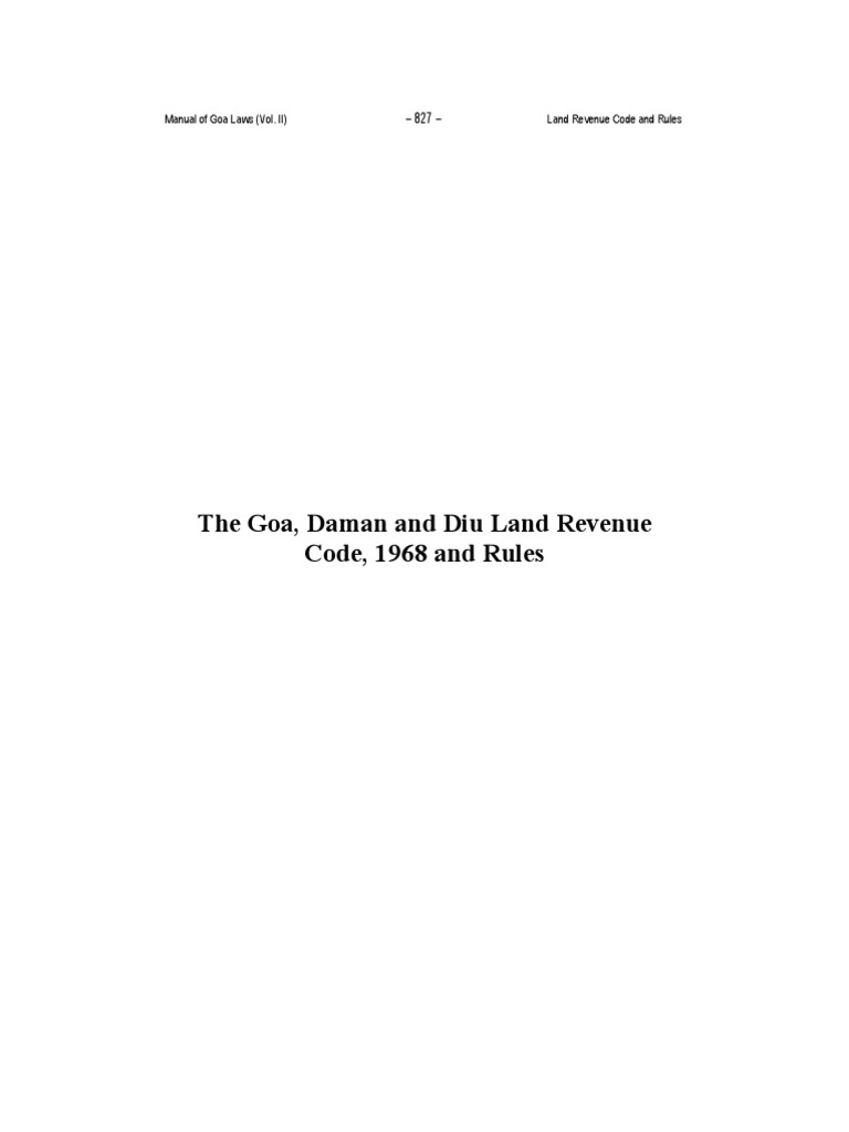 Land Revenue Code and Rules PDF Leasehold Estate Lease