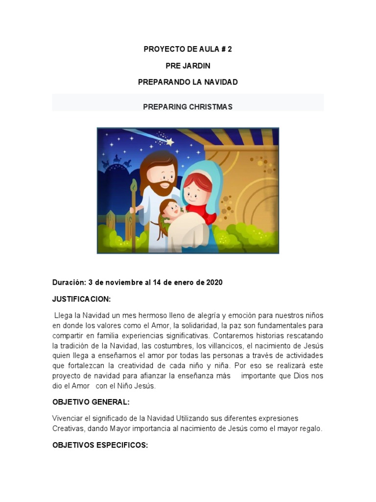Proyecto Navideño para Preescolar | PDF | Navidad | Amor