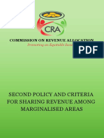 Second Policy On Marginalised Areas - CRA - 2018 PDF