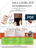 Kerangka Legislatif Dalam Kebidanan: Rizki Fitrianingtyas, SST, MM, M.Keb Mata Kuliah