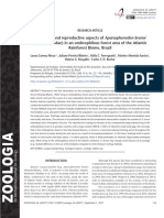 Ecological and Reproductive Aspects of Aparasphenodon Brunoi (Anura: Hylidae) in An Ombrophilous Forest Area of The Atlantic Rainforest Biome, Brazil