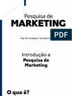 Aula 2 - Introdução A Pesquisa de MKT