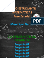 V Reto Estudiantil Matematicas Fase Estadal: Municipio García