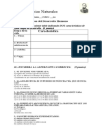 EVALUACION TEMA 1 Sexto