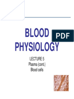 Plasma and Erythrocytes Physiology