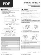 Proselect PSTS11P52 and PSTS21P52 | Thermostat