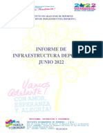 Informe de Infraestructura Deportiva - Junio 2022