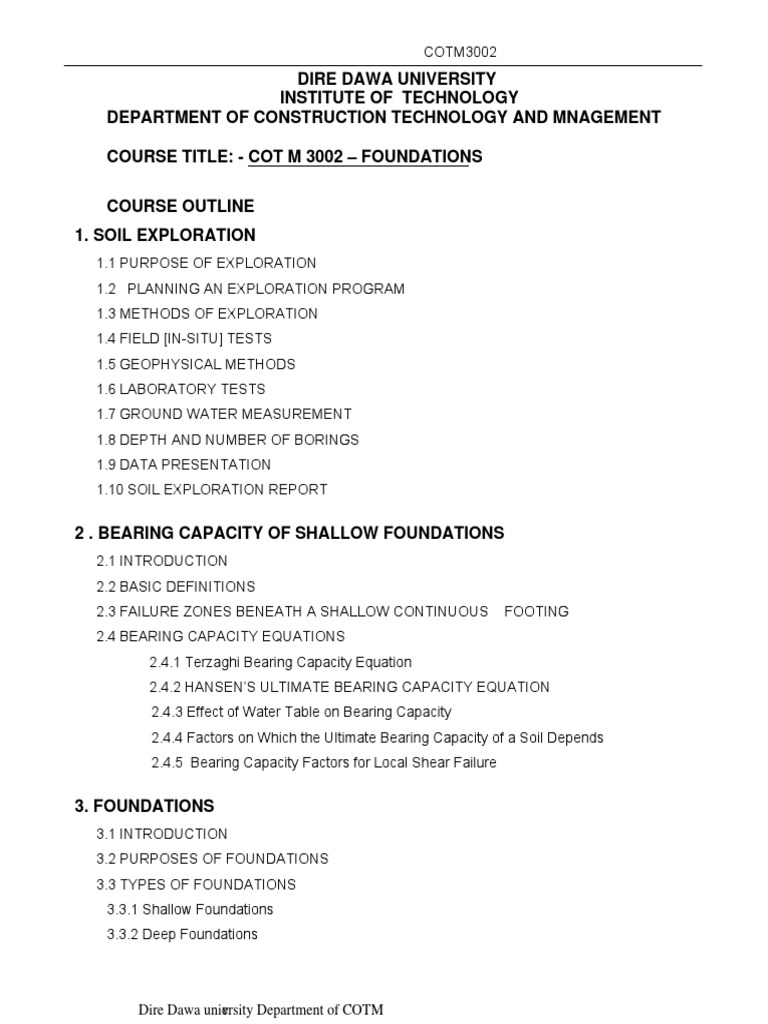Foundations Course Outline and Methods | PDF | Physical Sciences ...