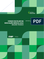 Censo Escolar 2022 resumo