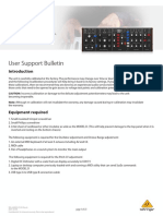 User Support Bulletin - BE - P0CQJ - MODEL D Calibration