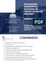 3.2 PPT Familiarización Diagnóstica 3ro Primaria 2023  Matemática