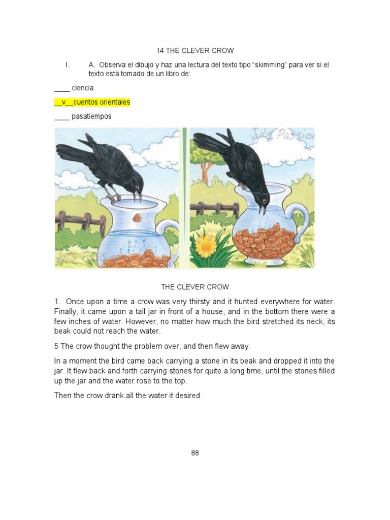 14 The Clever Crow Pdf Ciencia Cognitiva Lingüística