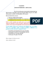 Taller II - Análisis de Inversiones Portafolios Renta Fija