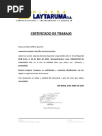 CONSTANCIA DE TRABAJ y Contrato Docente | PDF | Maestros | Labor