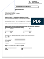 Ficha de Trabajo N°02 El Artículo