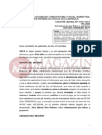 Casación Laboral #31317-2019-Indemnizacion de Danos . - Los Aguinaldos y Bonos de Escolaridad No Forma Parte Del Lucro Cesantewatermark