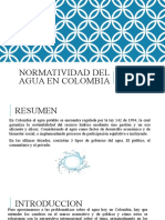 Normatividad Del Agua en Colombia