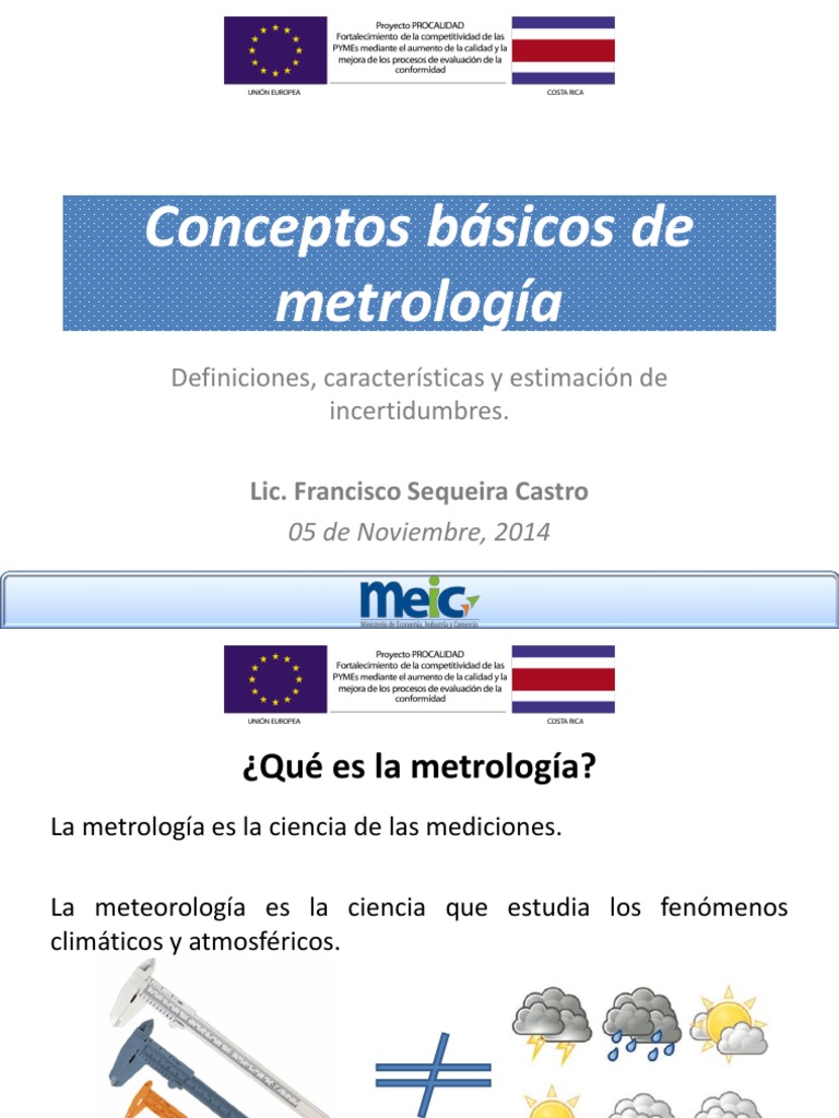 Conceptos Basicos de Metrologia v1 PDF | PDF | Metrología | Exactitud y ...