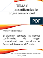 Tema 5. - Normas Conflictuales de Origen Convencional