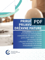 Prirucnik Za Prijavu Ispita Drzavne Mature Za Kandidate Iz Sustava Obrazovanja Odraslih I Inozemstva PDF