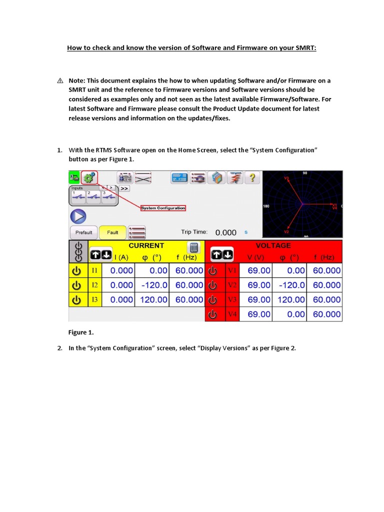 RTMS Software and Firmware Update Guide | PDF | Software Release Life ...
