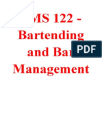 FMS 122 - Bartending and Bar Management