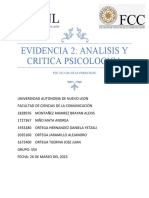 Evidencia 2 Análisis y Crítica Psicológica PSICOLOGIA DE LA PUBLICIDAD