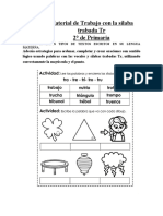 17 de Marzo - Material de Trabajo Con La Silabas