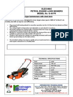Oleo-Mac Petrol Engine Lawn Mowers Model No. G 48 PK: Push-Type Lawnmowers With Steel Deck