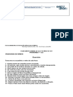 Planejamento Semanal de 21 A 24 de Março de 2023