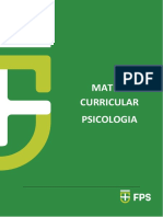 Psicologia Matriz Curricular 2021