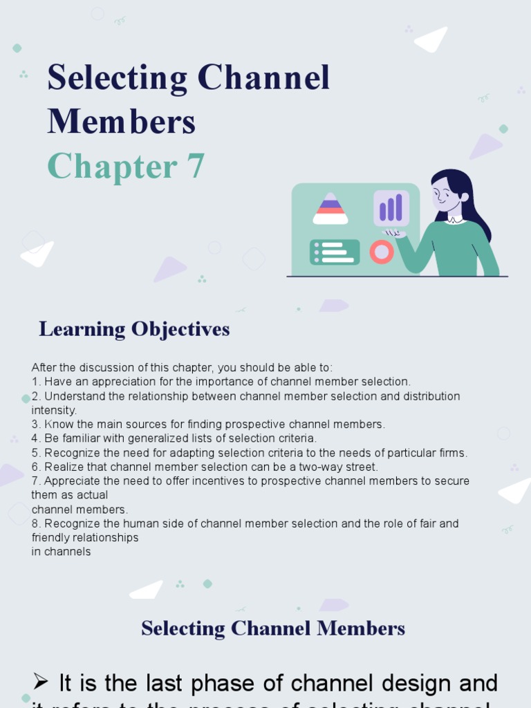 Selecting Channel Members (Chapter 7) PDF Sales Service Industries