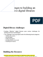 Challenges Involved in Building Digital Libraries