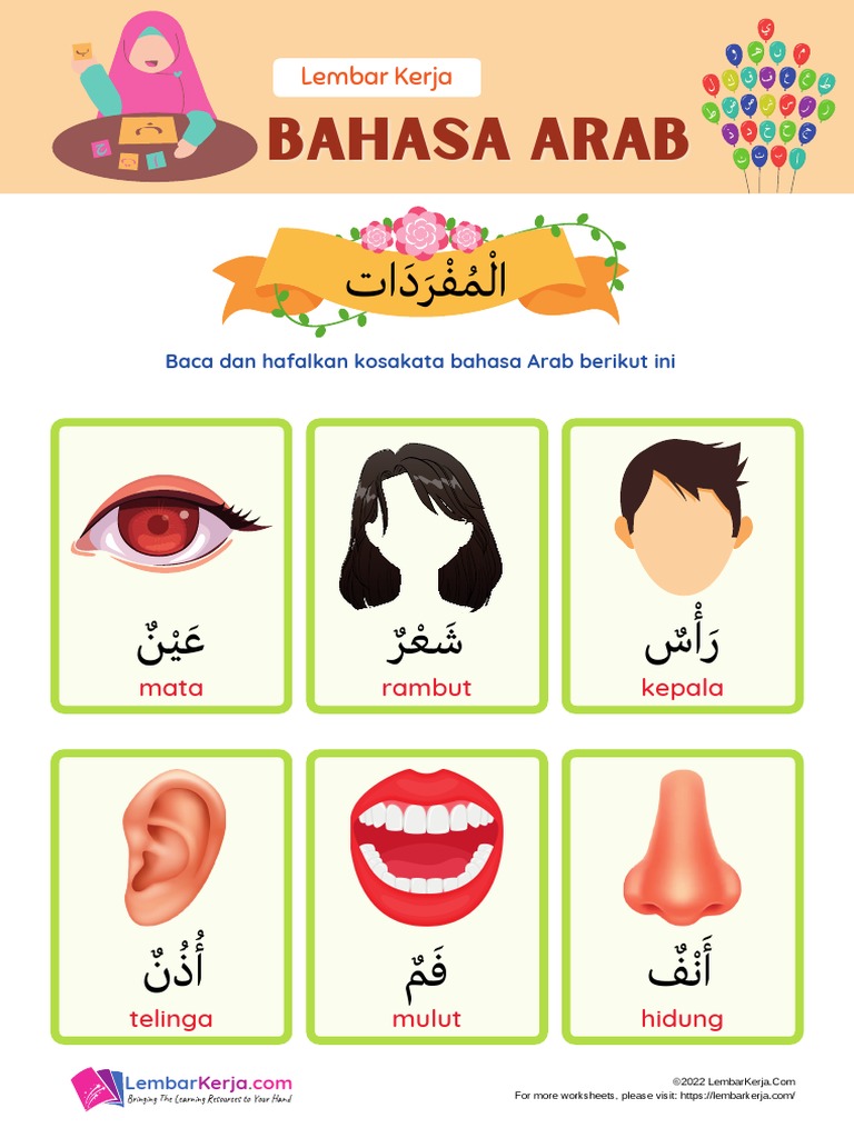 Bahasa Arab Anggota Tubuh | PDF