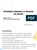 Aula 08.08 - Reformas Urbanas e Revolta Da Vacina PDF