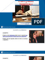 El Daño A La Persona Y Procedencia de La Indemnización: Dra. Marina Del Pilar Aguirre Caballero Docente