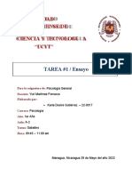 Universidad Nicaraguense de Ciencia Y Tecnologi: TAREA #1 / Ensayo