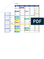 Calendario Semanal 2023 con Fechas Clave