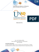 Sistema Avanzado de Transmisión I: Universidad Nacional Abierta y A Distancia