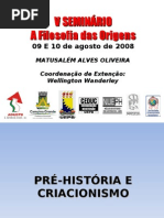 Pre Historia e Criacionismo