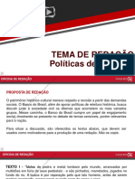 Políticas de memória e patrimônio cultural