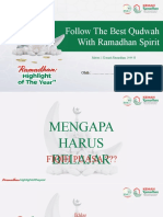Follow The Best Qudwah With Ramadhan Spirit: Oleh