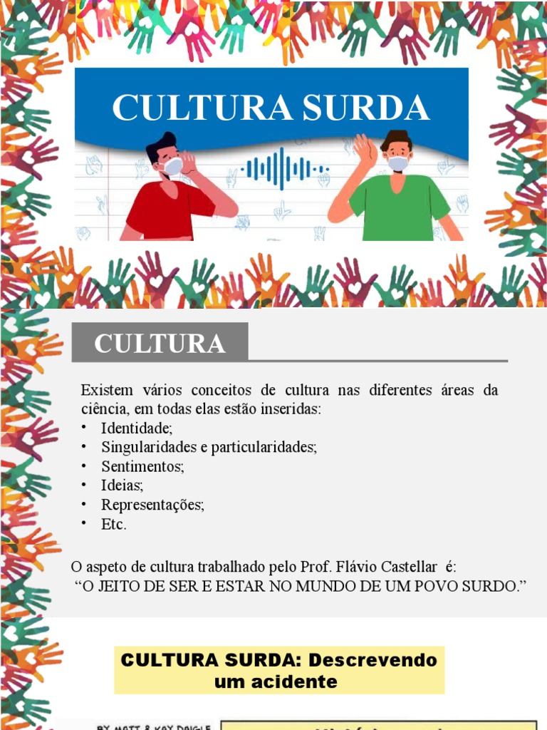 Cultura Surda | PDF | Surdez | Comunicação humana